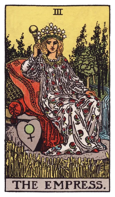 A carta A Imperatriz do tarô Rider-Waite