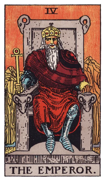 The The Emperor card from the Rider-Waite tarot